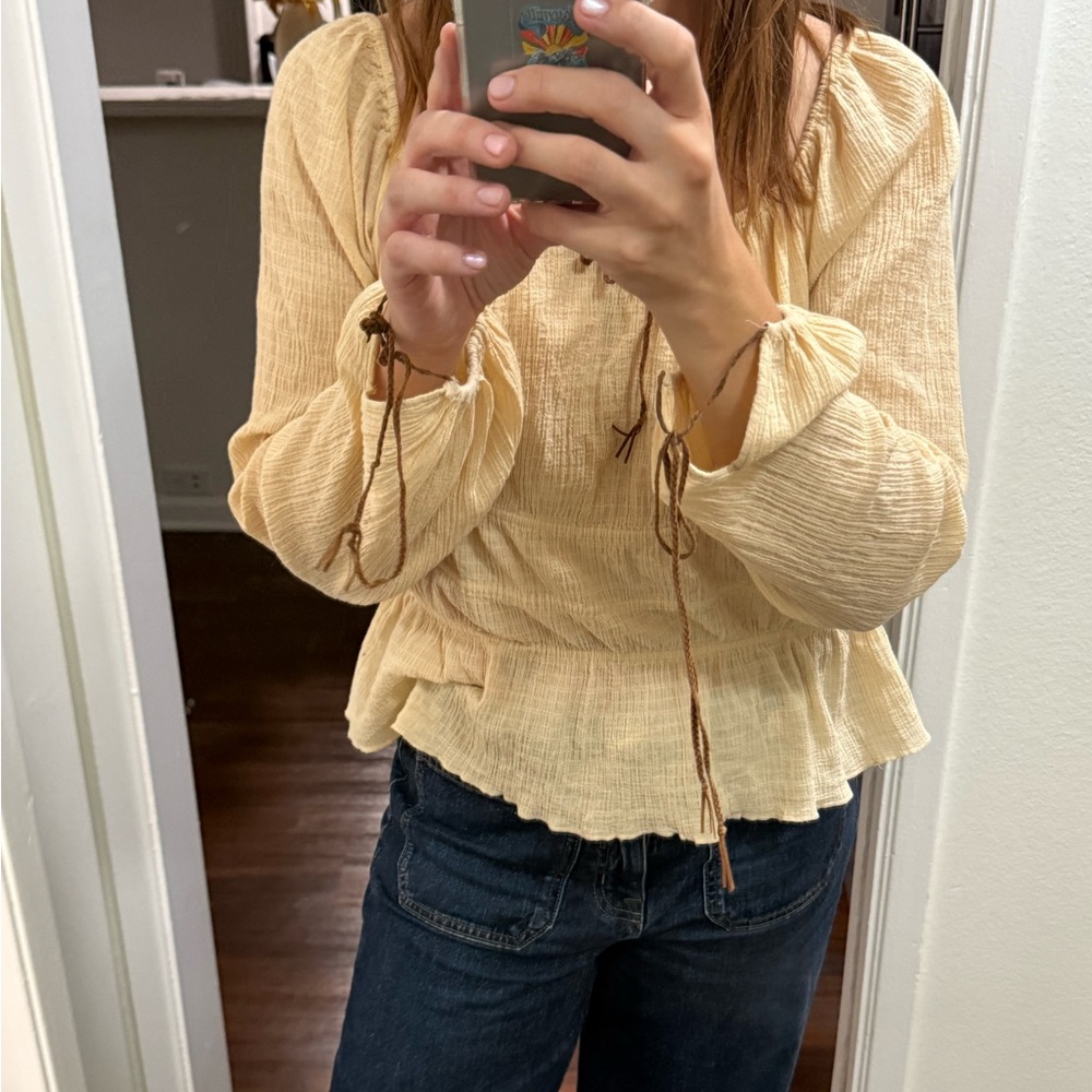 Kenneth Cole Light Tan Blouse